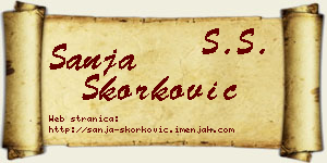 Sanja Skorković vizit kartica